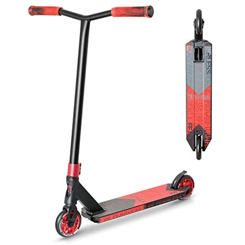 VOKUL K1 Pro Trick Scooter | Stunt Scooter, for Kids 8 Years and Up,Teens,Adults - Best Entry Level Freestyle Stunt Scooter for,Boys,Girls - Freestyle Skate Park Street Scooter (Red)