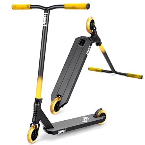 Limit LMT66 Pro Stunt Scooter-Best Trick Scooters for Kids 6 Years and Up-Intermediate and Beginner Complete Freestyle BMX Street Scooter for Teens Boys and Girls Gold