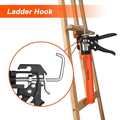 ValueMax Caulk Gun, 9 Inch Silicone Sealant Caulking Gun for Caulking/Filling/Sealing, Trigger Comfort Grip and Iron Smooth Rod, Ideal for Tiles, Window Joints, 8:1 Thrust Ratio 6