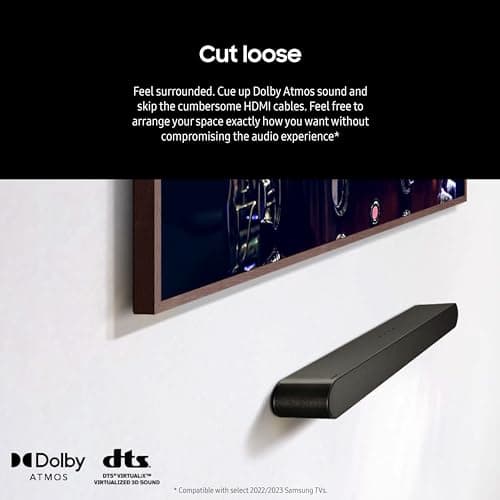 SAMSUNG S60D 5.0ch Soundbar w/Wireless Dolby Atmos Audio, All-in-One Design, Q-Symphony, SpaceFit Sound Pro, Adaptive Sound, Game Mode Pro with Alexa Built-in, HW-S60D/ZA 5