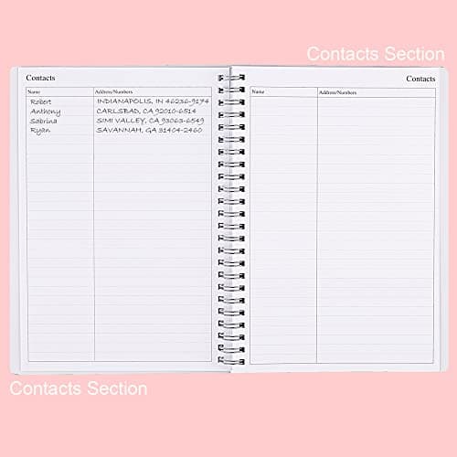 Nokingo Undated Planner for 2025 or Any Year - Weekly & Monthly Organizer Notebook & Journal to Track Goals, 5.85" x 8.25", Perfect to Organize Your Daily Life, Pink Weekly Monthly Planner Undated 5