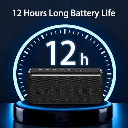 xdobo X8 Max Portable Bluetooth Speaker Wireless with Stereo Sound Outdoor Speakers Waterproof Desktop Computer Speakers Bassup 360° Surround Sound Deep Bass for Home/Outdoor/Party/Beach/Travel 6