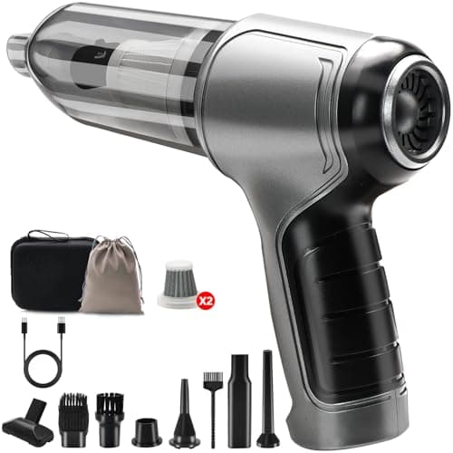 LFSMGS Cordless Handheld Vacuum Cleaner - 15,000PA Powerful Suction, Brushless Motor Car Vacuum for Pets Hair, Portable Cleaner for Cars/Home/Office