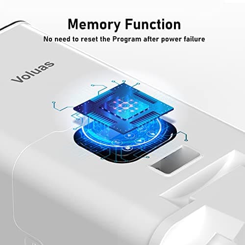 Voluas Automatic Cat Feeder for Two Cats, Double Pet Feeder with 2 Stainless Steel Bowls,6L Timed Cat Feeders with Memory Function 5