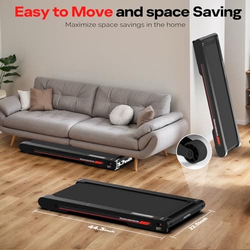 Sperax Walking Vibration Pad with Manual Incline,Under Desk Treadmill for Home,4 in 1 Vibration Plate Exercise Machine with APP,350LB Capacity 7