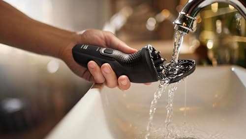 Philips Norelco Shaver 2400 Series, Wet and Dry Electric Shaver, Pop-up Trimmer, P-Cap, Deep Black, Model X3001/90 9