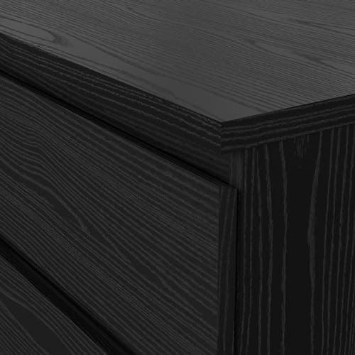 6 Drawer Double Dresser, Black Woodgrain 11