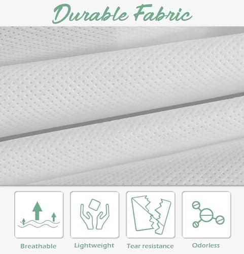 MISSLO 70" Bridal Wedding Gown Dress Garment Bag with Accessories Pouch Large Travel Garment Cover 8" Gusset (White) 5