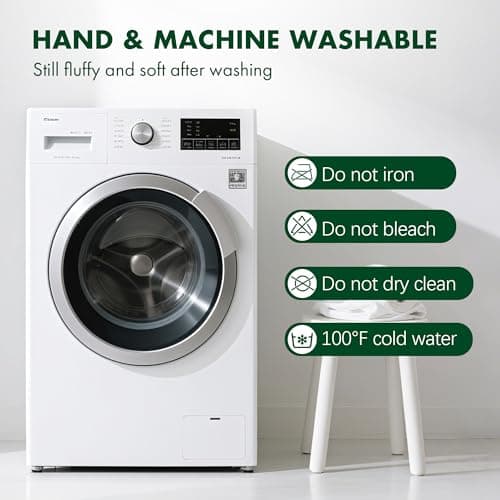 VELLUBAM Electric Throw Blanket 50" x 60" - Soft Flannel Sherpa Heated Lap Blanket with 5 Heating Levels & 4 Hours Auto Off, Electric Throw Blanket as a Gift for Grandma, Machine Washable (Green) 7