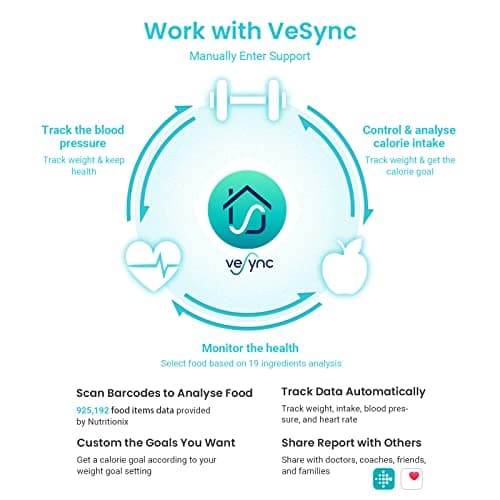 Etekcity Bathroom Scale for Body Weight, Highly Accurate Digital Electronic Weighing Machine for People, LCD Display, Large Size, 6mm Tempered Glass for Safe Home Use, Batteries Included, 400 lbs 9