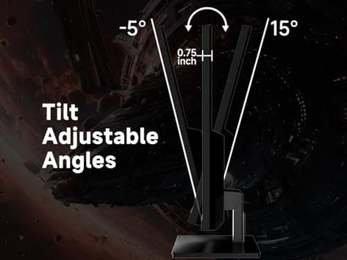 XGaming 27 inch Gaming Monitor, QHD 2560 * 1440p, 144Hz/165Hz 98% sRGB, 1ms, FreeSync, Dual HDMI&DisplayPort, Built-in Speakers and LED Rainbow Light, Frameless IPS Screen, VESA Mountable, Black 7