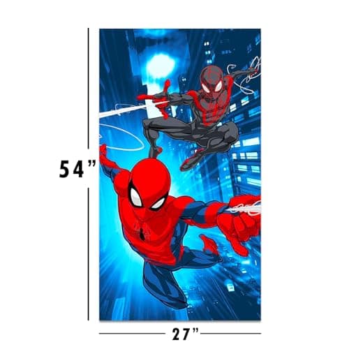 Marvel Spiderman Towel Set for Kids - Bundle with 27x54 Spiderman Microfiber Towel, Tote Bag, Stickers and More (Spiderman Pool and Bathroom Set) 6