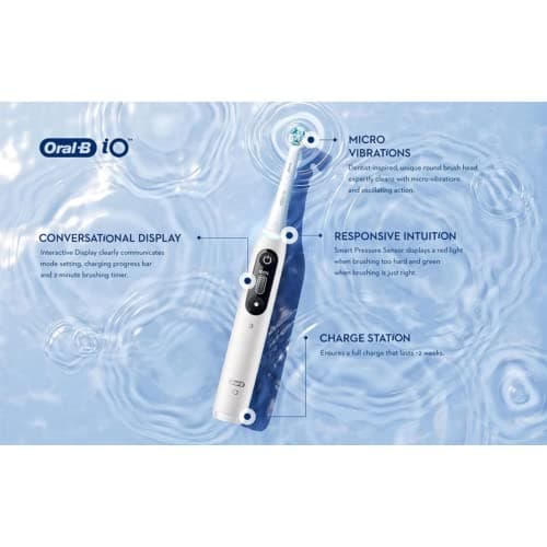 Oral-B iO Ultimate Clean Rechargeable Battery Powered Toothbrush 2-Set Incl. 2 Handles, 2 Chargers, 4 Brush Heads, 2 Travel Cases & Bluetooth (Black + White) 6