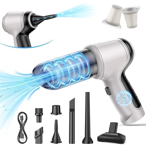 IHE Car Vacuum Cleaner, 15000Pa Handheld Cordless Rechargeable Wet & Dry Vacuum, 120W High Power for Car, Pet, Home, Office Cleaning, Washable HEPA Filter, Multi-Nozzles 02 2