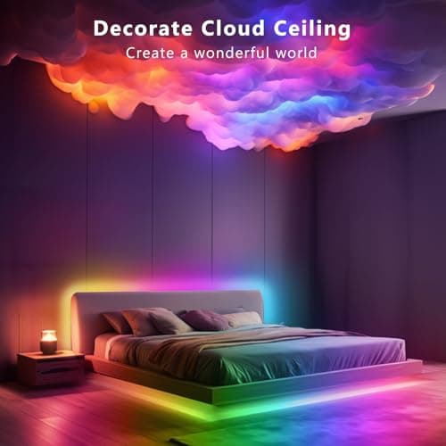 DAYBETTER Smart IC LED Strip Lights, BGRIC LED Lights for Bedroom, DIY Multiple Colors on One Line, App Control Color Changing Strip Lighting Music Sync Home Decor 16.4 ft 8