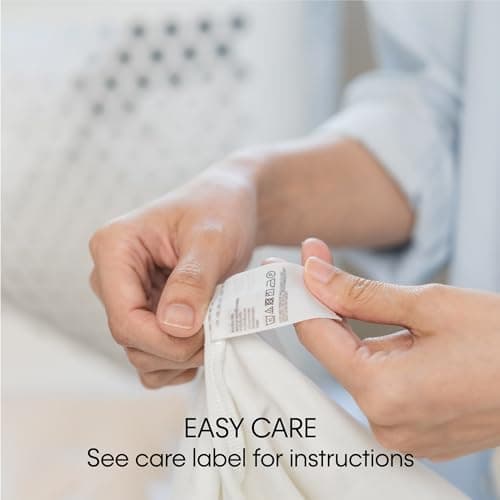 Calvin Klein Almost Down Comforter, 100% Cotton Full/Queen Size Year-Round Warmth Duvet Insert with Corner Tab Ties, 88 in x 96 in, White 8