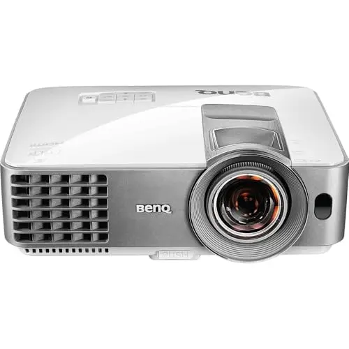 BenQ MW632ST Business Projector, 3200 Lumens, WXGA, Short Throw, Wireless, Dual HDMI, Keystone, 1.2X Zoom, 3D, Golf Simulation, Conference Room, Meeting, Classroom