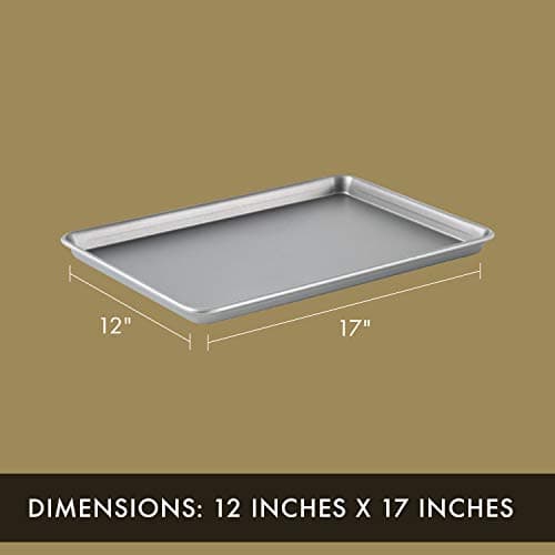 Calphalon Premium Nonstick Baking Pans Set of 2, 12 x 17 inch, Silverware, Heavy Gauge Steel Core 5