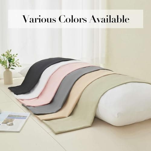 DOWNSTORIA Body Pillow Pillowcase, Ultra Soft Microfiber Long Pillow Cover, Envelope Closure Large Pillow Cases 20x54 inch (Dark Gray) 6