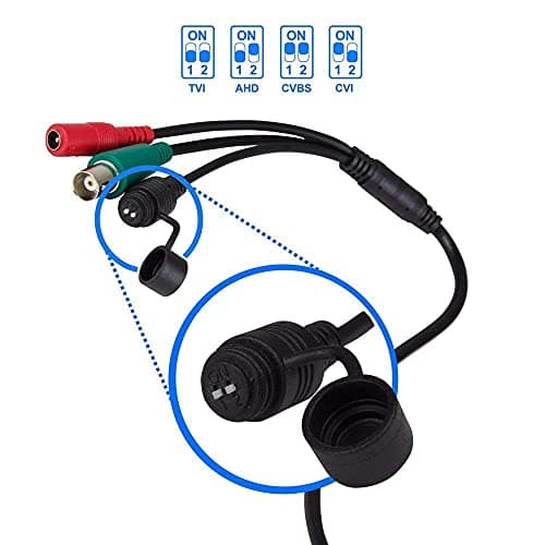 Real HD 2MP Dome TVI AHD CCTV Surveillance Security Camera, 2.8mm 100° Wide Viewing Angle, 1080P Dome Camera, 65ft Night Vision, Outdoor, Compatible with Analog TVI AHD CVI DVR, Full Metal Housing 7