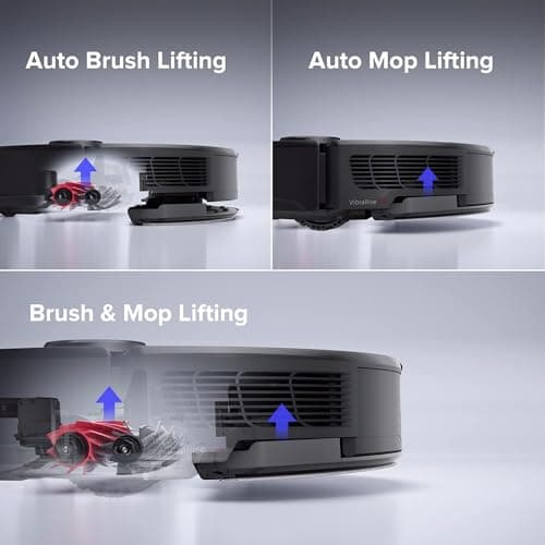 roborock S8 Pro Ultra Robot Vacuum and Mop, Auto-Drying, Self-Washing, Liftable Dual Brush & Sonic Mop, 6000Pa Suction, Self-Refilling, Self-Emptying, Obstacle Avoidance, Black (Renewed) 7