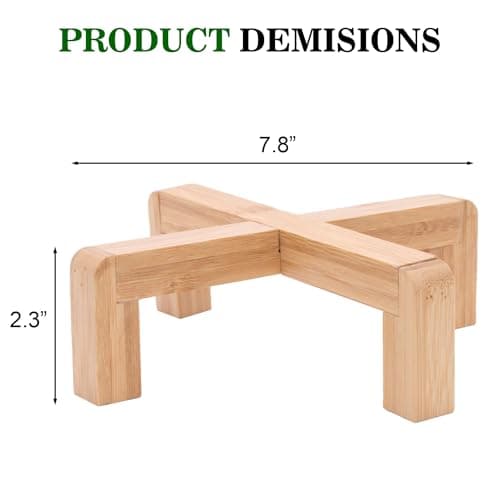 ARTORA Small Wood Plant Stand, Mid Century Modern Succulents Plant Pot Holder Decorative Planter Stand for Small Indoor Plants (Natural) 5