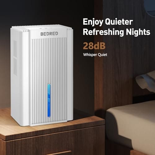 Dehumidifier, 95OZ Dehumidifier for Home 1000 Sq.Ft - Quiet with Auto Shut Off & Relaxing 7 Color Ambient Light,Ideal for Livingroom, Bedroom, Basement(White) 6