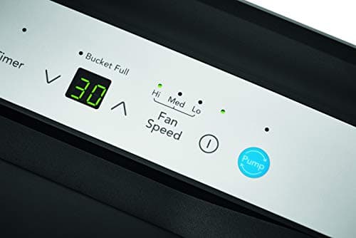 Frigidaire 50 Pint Dehumidifier with Pump. 4,500 Square Foot Coverage. Ideal for Large Rooms and Basements. 1.7 Gallon Bucket Capacity 10