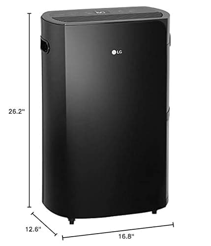 LG PuriCare 2019 50-Pint Black Energy Star Dehumidifier 10