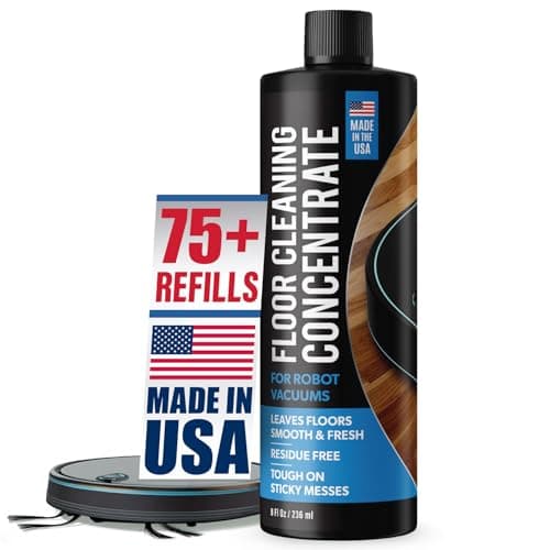 Samorillo Robot Vacuum Floor Cleaning Concentrate for Mops - 75+ Refills Per Bottle - Compatible with Roborock, Tineco, iFloor, Etc. - Hardwood & Multi-Surface - Made in USA - Non-Toxic, Residue-Free