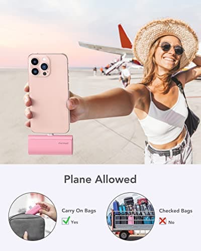 charmast Small Portable Charger for iPhone, Ultra-Compact 20W PD Fast Charging Power Bank 5000mAh, Mini Battery Pack for iPhone 14/14 Pro Max/13/13 Pro Max/12/12 Pro Max/11/XR/X/8/7/6 etc 7