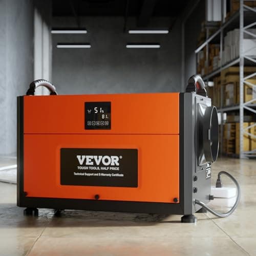 VEVOR 190 Pints Commercial Dehumidifier with Drain Hose for Crawl Spaces, Basements Warehouse & Job Sites, Large Capacity Dehumidifier for Water Damage Restoration, Auto Defrost, CSA Listed 8
