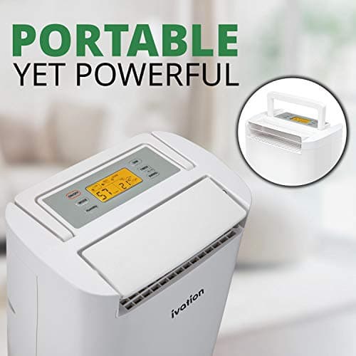 Ivation 19 Pint Small-Area Desiccant Dehumidifier Compact and Quiet - with Continuous Drain Hose for Smaller Spaces, Bathroom, Attic, Crawlspace and Closets - for Spaces Up to 410 Sq Ft 9
