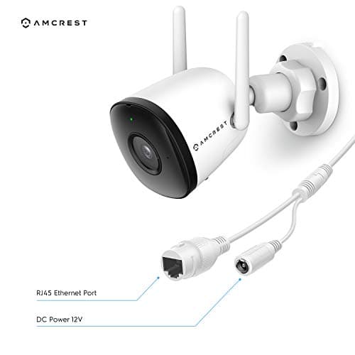 Amcrest 1080P WiFi Camera Outdoor, Smart Home 2MP Bullet IP Security Camera Outdoor Wireless, 98ft Nightvision, Built-in Mic, 102° FOV, 256GB MicroSD Storage (Sold Separately), ASH22-W (Wired Power) 6