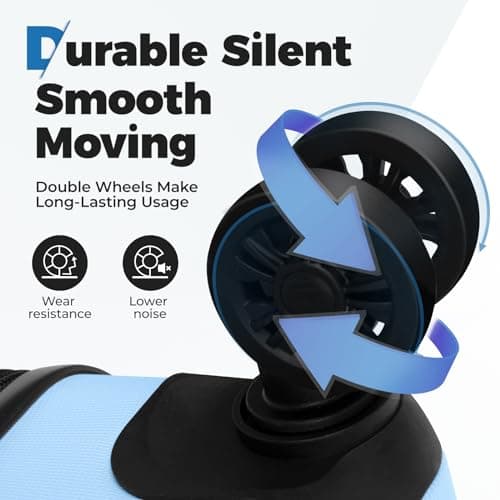 Krute Carry On Luggage 20 inch Suitcase with Spinner Wheels Airline Approved Hard Shell Luggages PC ABS TSA Lock Suitcase 5