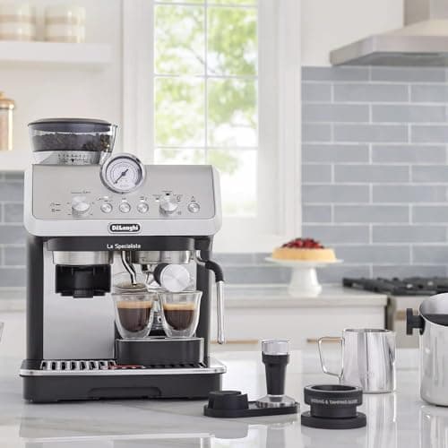 De'Longhi La Specialista Espresso Machine with Grinder, Milk Frother, 1450W, Barista Kit - Bean to Cup Coffee & Cappuccino Maker,Stainless Steel, Black 10