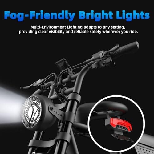 Aetherdriv Electric Bike for Adults 1500W, 35MPH 60Miles Range 20" Fat Tire Electric Bike, 48V 18.9Ah Battery Electric Mountain Bike,Hydraulic Brake for Ebike, 7-Speed All-Terrain Electric Dirt Bike 6