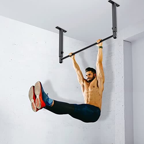 Kipika 48" Heavy Duty Ceiling Pull Up Bar - Adjustable Height, Comfortable Grip, Easy Installation - Ideal for Home Gym Workout - Supports up to 500 lbs 5