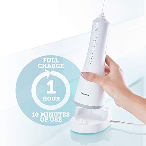 Panasonic Professional Cordless Water Flosser for Dental, Bridge and Orthodontic Care, Portable Oral Irrigator with Ultrasonic Cleaning – EW1511W (White) 12
