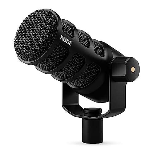 RØDE PodMic USB Versatile Dynamic Broadcast Microphone With XLR and USB Connectivity for Podcasting, Streaming, Gaming, Music-Making and Content Creation (Black)