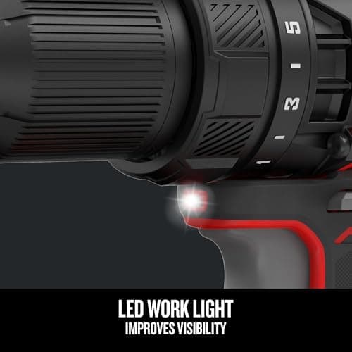 CRAFTSMAN V20 Cordless Drill/Driver Kit, 1/2 inch, Battery and Charger Included (CMCD700C1) 7