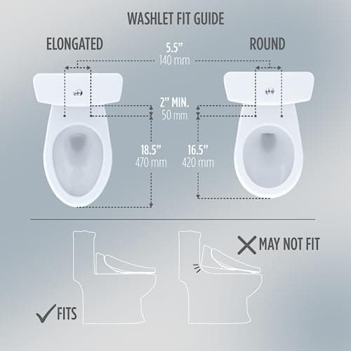 TOTO® WASHLET®+ S7 Electronic Bidet Toilet Seat with EWATER+® Bowl and Wand Cleaning and Classic Lid, Elongated, Cotton White - SW4724AT40#01 14