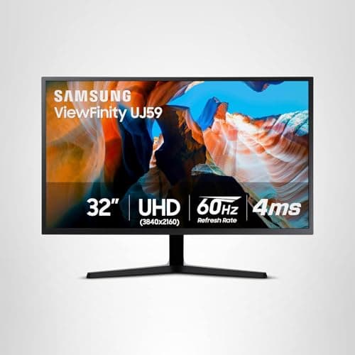 SAMSUNG 32" UJ59 Series 4K UHD (3840x2160) Computer Monitor,VA Panel, HDMI, Display Port, Eye Saver/Flicker Free Mode, FreeSync, LU32J590UQNXZA, Black 14