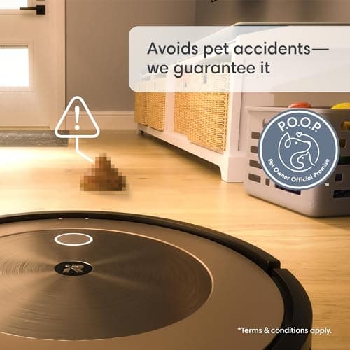 iRobot Roomba j9+ Self-Emptying Robot Vacuum – Powerful Suction, Identifies and Avoids Obstacles Like Waste, Self-Empties for 60 Days, Best for Homes with Pets, Smart Mapping, Works with Alexa​ 5