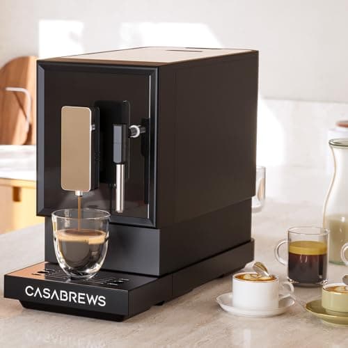 CASABREWS ACAFE PLUS Automatic Espresso Machine, 20bar Espresso Coffee Machine with Grinder and Milk Frother, Professional Coffee Maker with Touch Screen for Cappuccino and Americano, Black 8