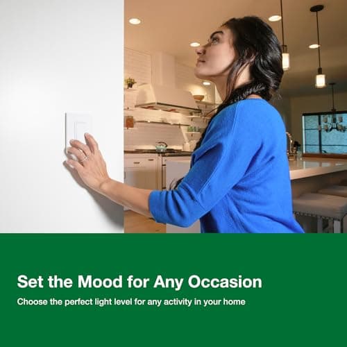 Lutron Diva LED+ Dimmer Light Switch for Dimmable LED, Halogen, and Incandescent Bulbs, 150 Watt, Single-Pole or 3-Way, DVCL-153P-WH, White 2