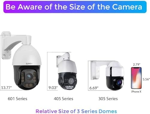 SUNBA Outdoor PTZ Analog Camera, 22X Optical Zoom, 960H CCTV Security Dome Camera, up to 328ft Night Vision with RS485 Control (405-22X) 5