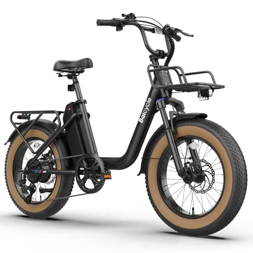 1500W Peak Electric Bikes for Adults 20" Fat Tire E Bike with 90 Miles Max Range 28 MPH Electric Bicycle Step-Thru E-Bike with 48V Removable Battery Front Fork Suspension 7 Speed Commuter Ebikes
