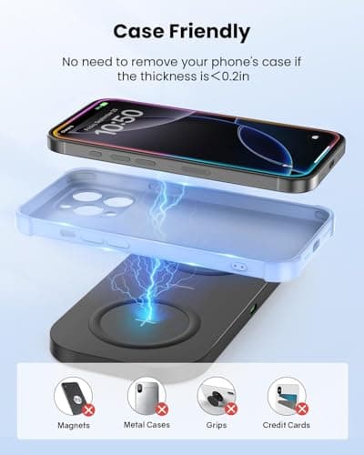 TAMOXI Wireless Charger, 10W Max Dual Charging Pad for iPhone 17/16/15/14/13/12/11/XR/X/8, Airpods 4/3/2/Pro, Samsung Galaxy S25/S24/S23/S22/S21, QC 24W Adapter, Charging Adapter 7