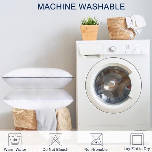 KUYOYGA Bed Pillows for Sleeping 2 Pack - King Size Pillows - Luxury Plush Soft Supportive Pillows with Home and Hotel - Premium Breathable Microfiber Bed Pillows for Back, Stomach or Side Sleepers 7